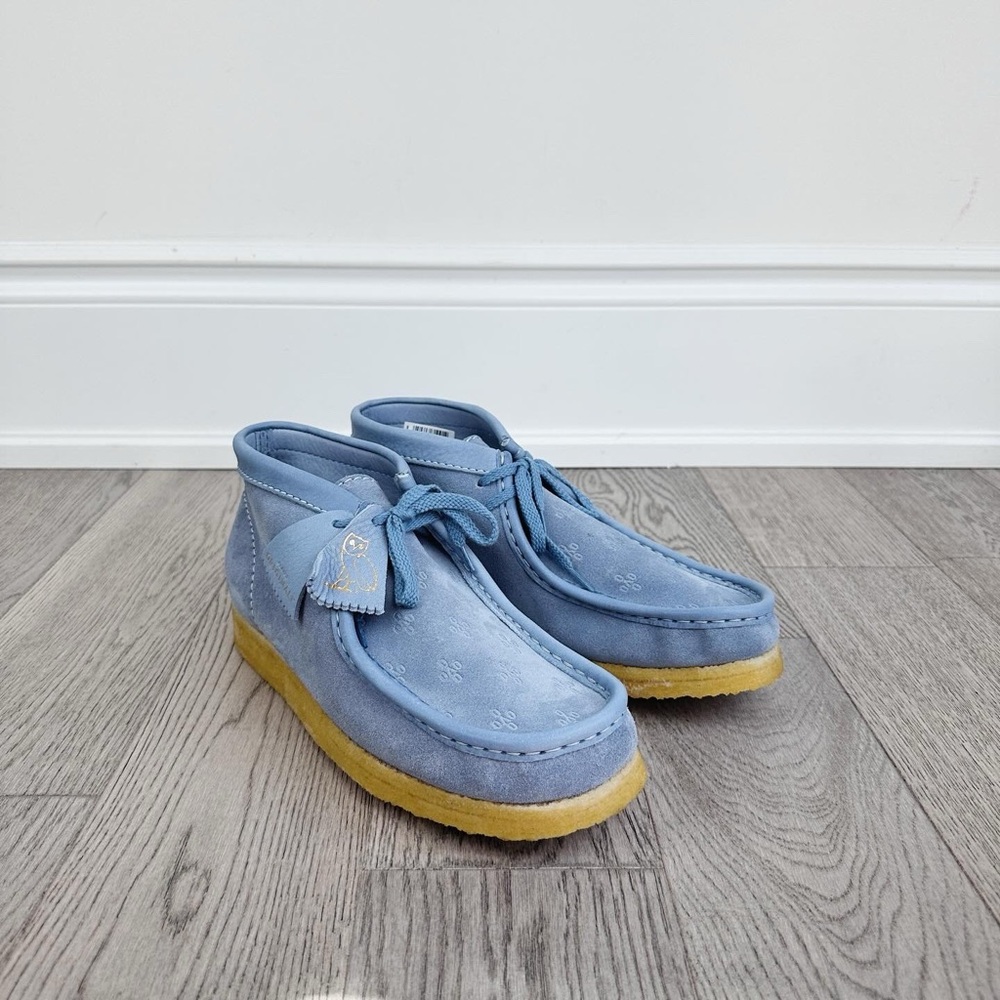 Clarks Originals x OVO Wallabee Boots - Light Blue Suede
